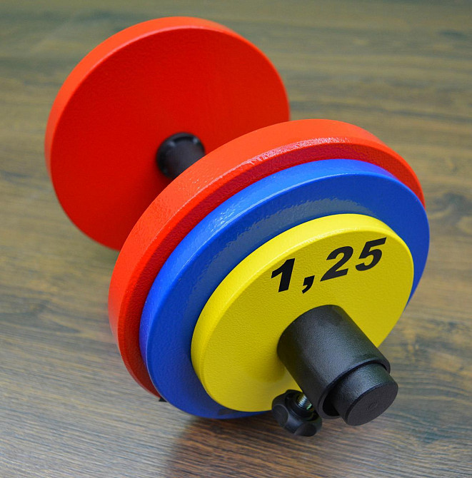 Гантели наборные 2 по 20 кг Гантели, гири, штанги и диски металлические Киев - изображение 3