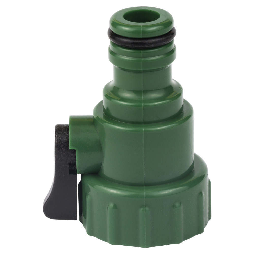 Кран запірний в/р 3⁄4" з адаптером на конектор 1⁄2" (ABS) GRAD (5016985) Київ - фото 1