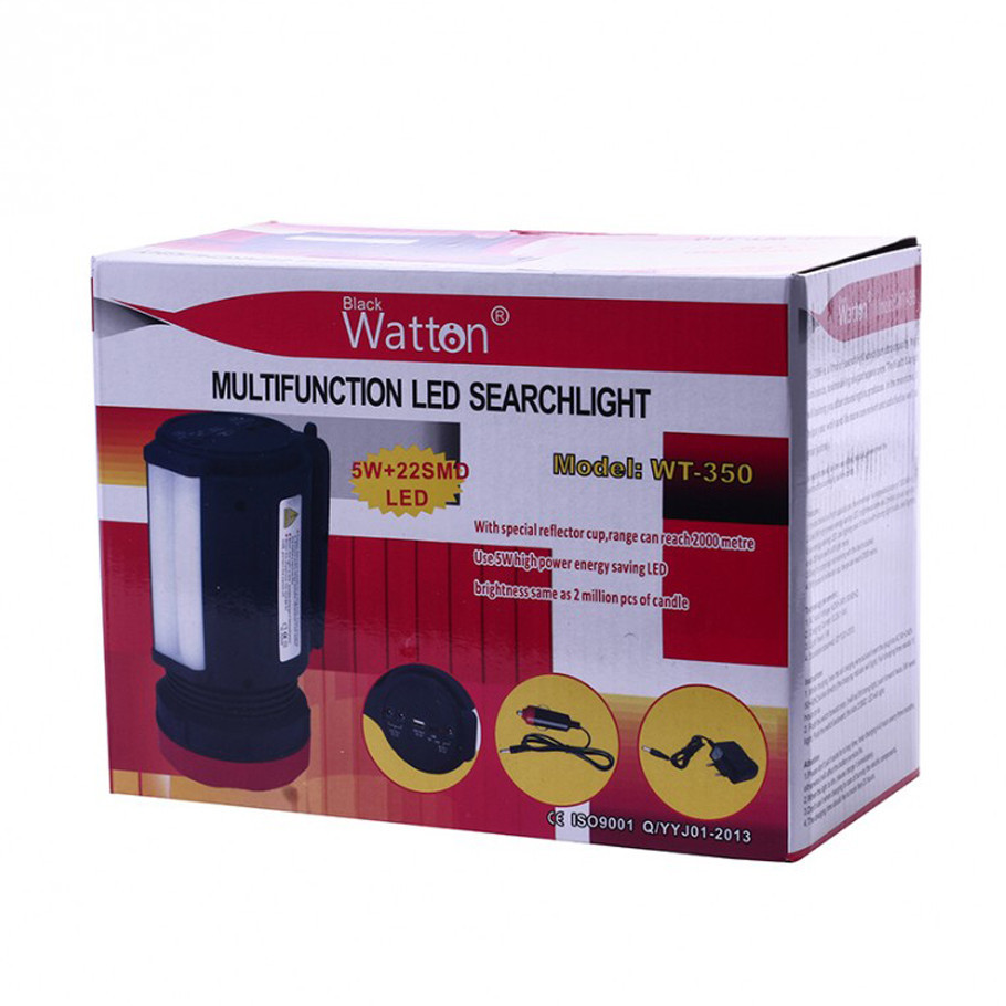 Фонарь-прожектор светодиодный аккумуляторный Watton WT-350 фонарик с режимом PowerBank Каменец-Подольский - изображение 10