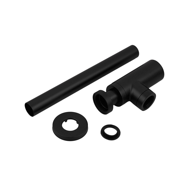 Сифон для раковини Koer BT-01-05 без випуску (під донний клапан) без ревізії (Колір чорний) 1 1/4'' (KR3410) Київ - фото 3