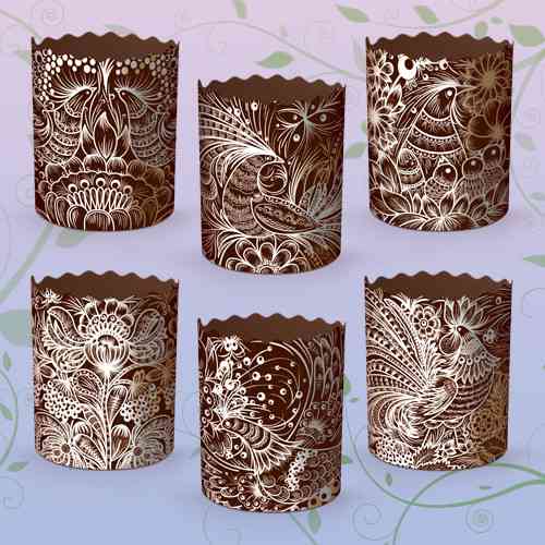 Форма для Великодня паперова (85*70) Жар-Птах (150 г) (50 шт.) Харків