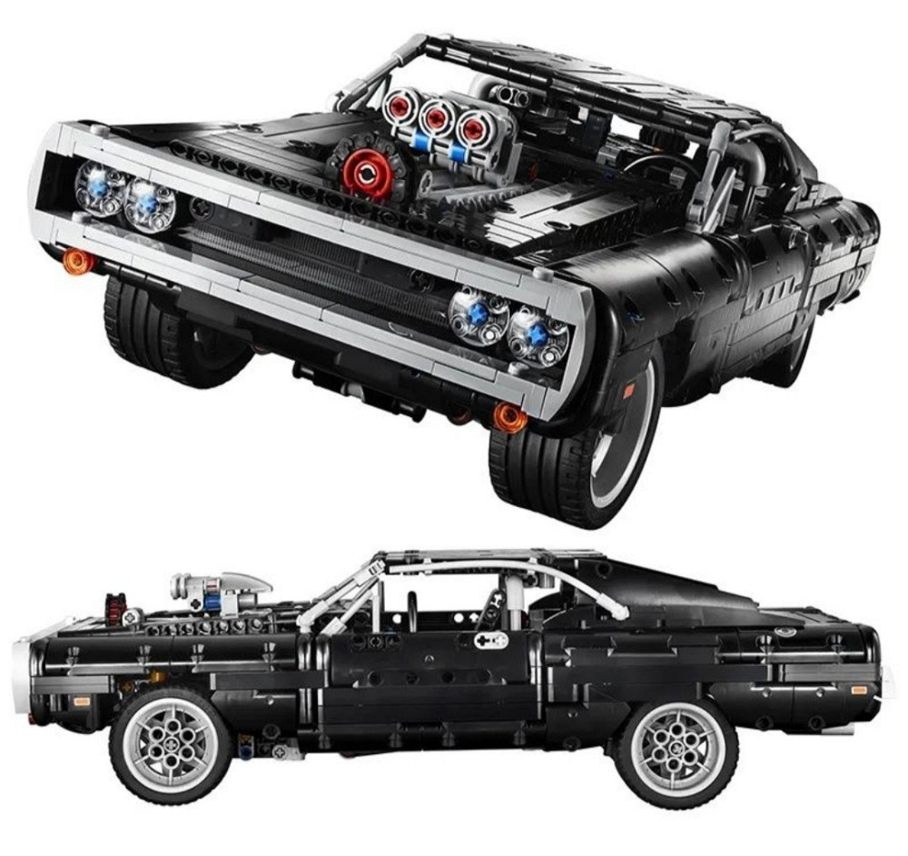 Конструктор машинка Technic Dodge Charger Домініка Торетто 1077 деталей Маштаб 1:10 Додж Чарджер чорний Київ - фото 3