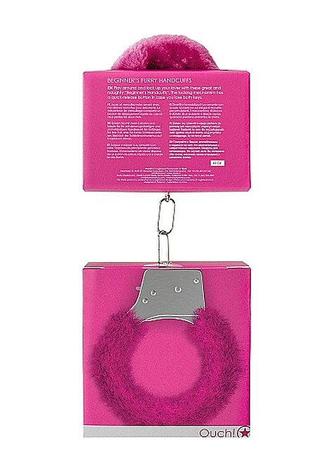 Наручники - Ouch! Beginner's Handcuffs Furry Pink Sex Aura Київ - фото 6