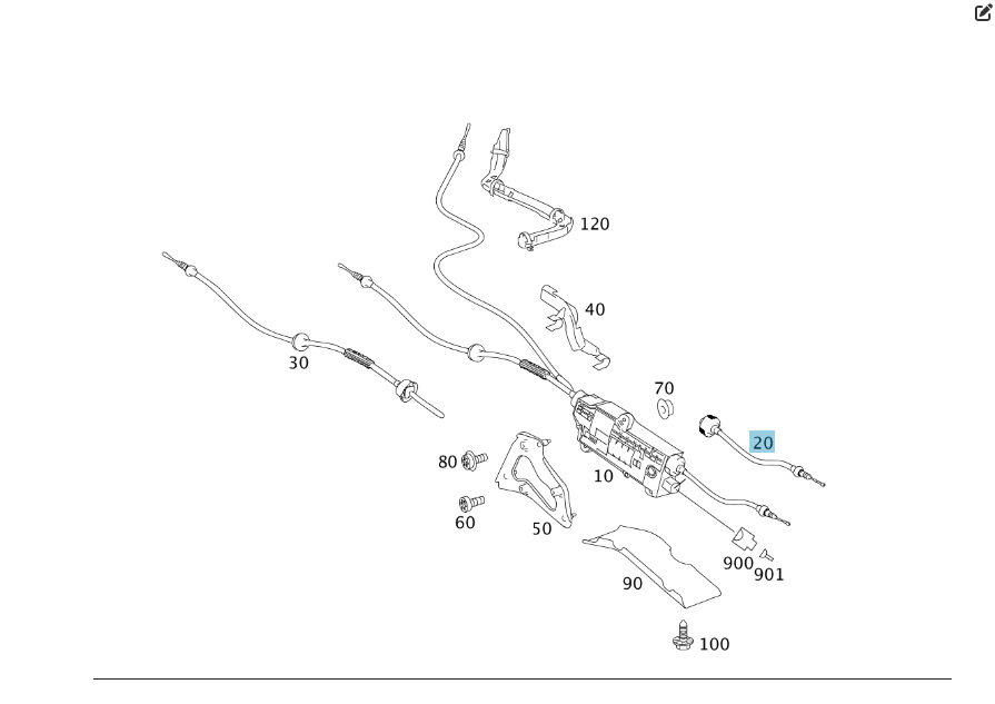 Mercedes-Benz  A2214201385 Трос гальма стоянки на заднє ліве колесо S-Class W221 CL C216 Одеса - фото 7