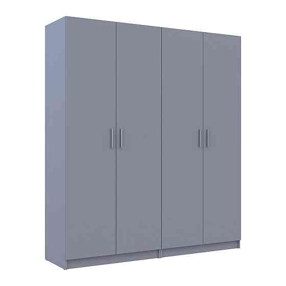 Комплект Doros Промо с полками Серый 2+2 ДСП 180х48х204 DRS-011627 (80737771) Днепр