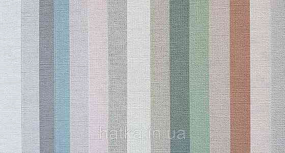 Шпалери вінілові на флізеліні AS creation Tempo метрові однотонні під тканину бавовна дрібна смужка кремові Київ