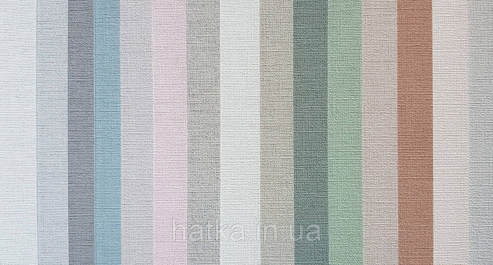 Шпалери вінілові на флізеліні AS creation Tempo метрові однотонні під тканину бавовна дрібна смужка кремові Київ - фото 3