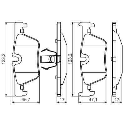 Тормозные колодки Bosch 0 986 495 289 Винница