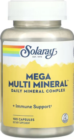 Мультиминеральный комплекс без железа Solaray Multi Mineral 100 капс Киев