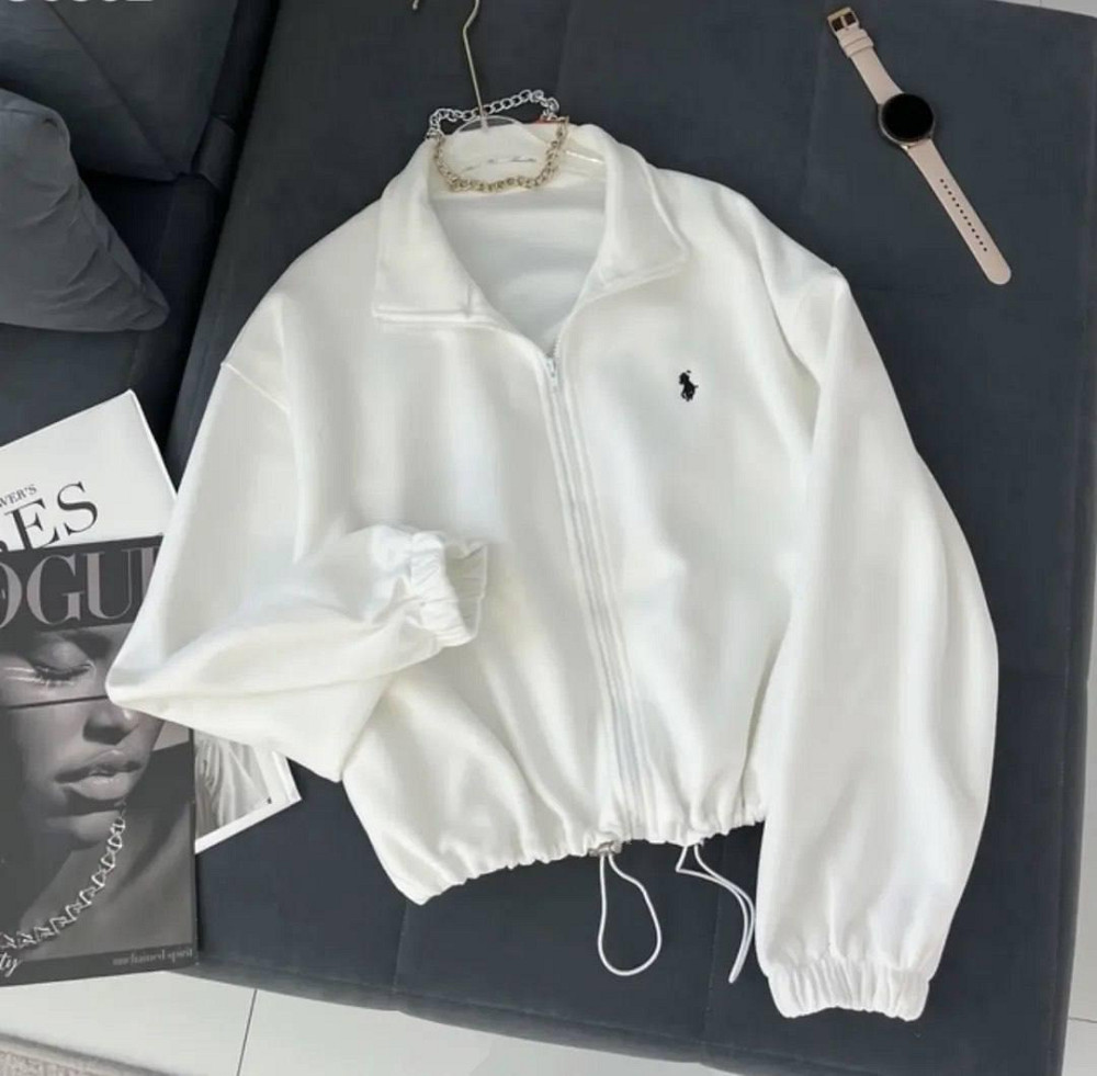 Жіночий теплий оверсайз худі на блискавці тринитка на флісі Одеса - фото 1