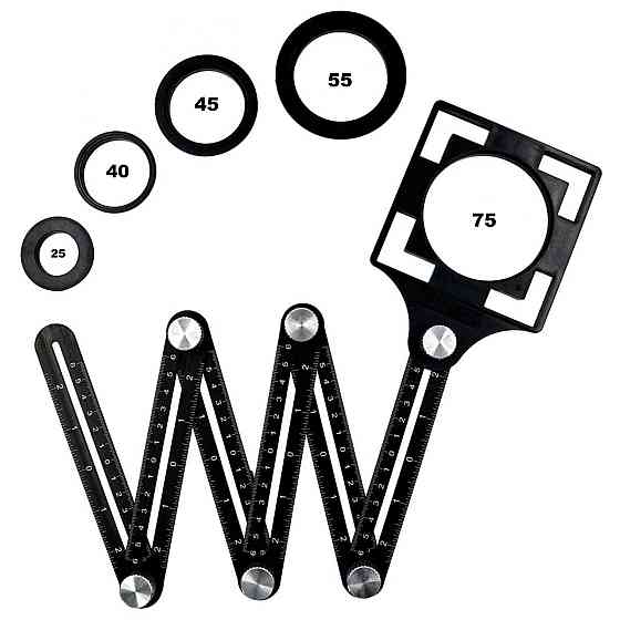 Шаблометр,шаблон для плитки,локатор для плитки,линейка шабломер,шаблон для разметки плитки JNZ (98745589) Киев