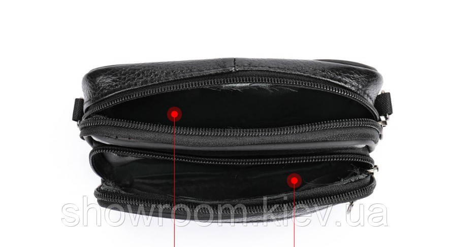 Маленька чоловіча сумка Leather Collection (5052) Київ - фото 3