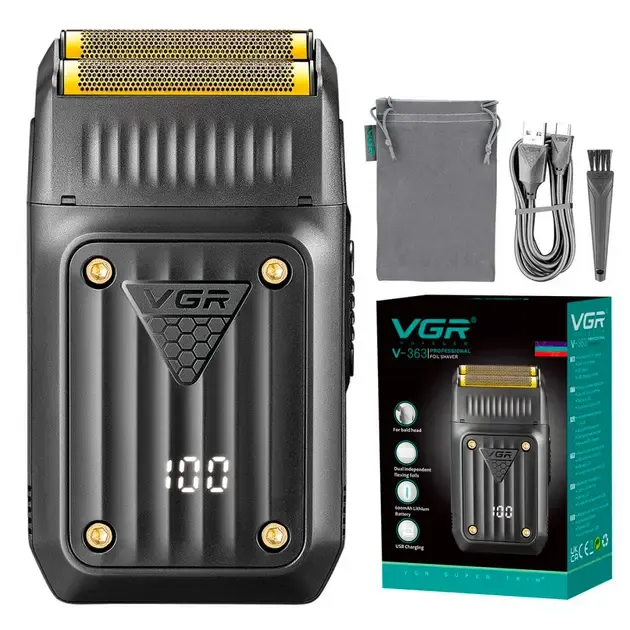 Электробритва VGR V-363 шейвер, двойное лезвие, LED дисплей Коломыя - изображение 2