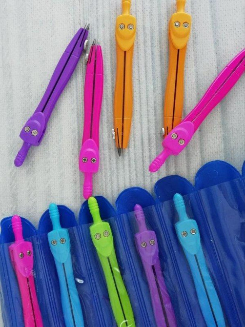 Циркуль "Peppy Pinto" S01001B-С кольоровий на стрічці, шт Київ - фото 1