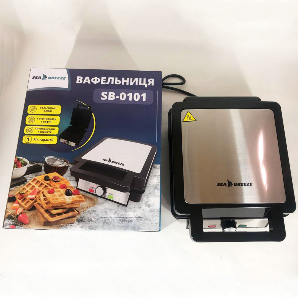 Вафли в домашних условиях SeaBreeze, Вафельница бытовая для венских вафель, Дешовая вафельница IR-40 Львов - изображение 11