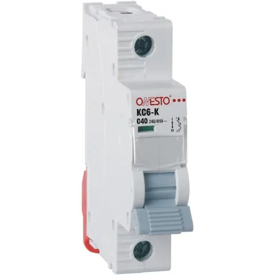 Автоматический выключатель ONESTO 1п С 63А MCB 4,5kA (KC6-K) Винница