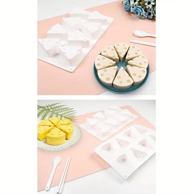 Молд силиконовый Сыр 285 на 171 мм белый Киев - изображение 7