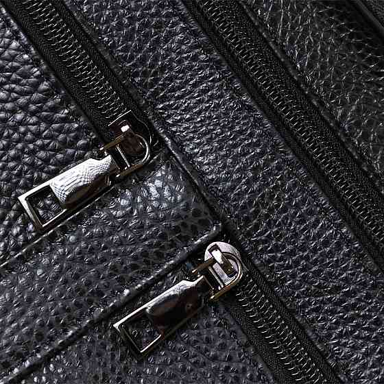 Практичная кожаная мужская сумка Vintage 20669 Черный Киев