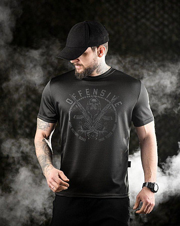 Тактична потовідвідна футболка Oblivion black Defensive ДЛ6588 Київ - фото 2