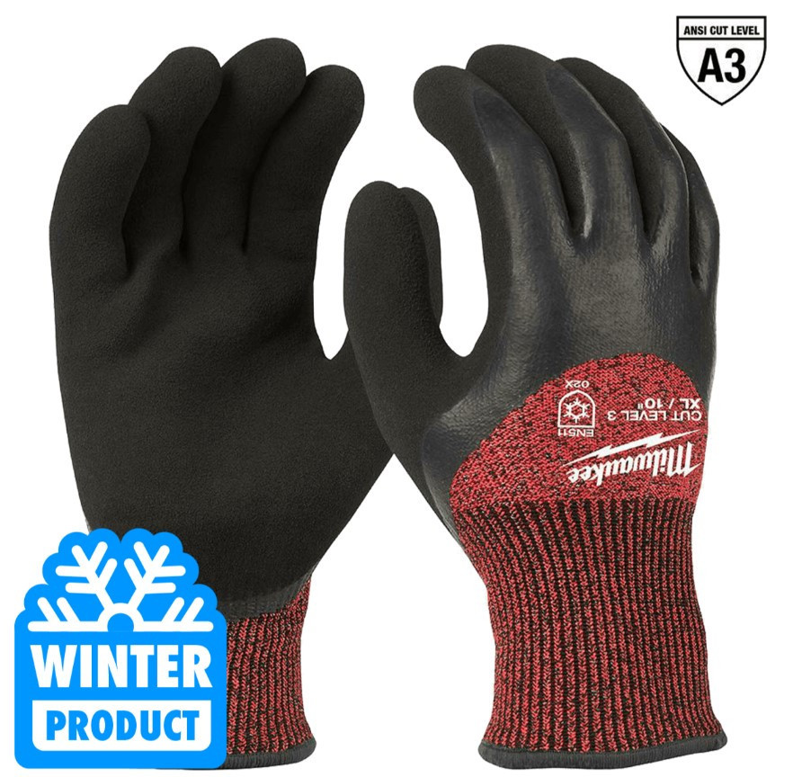 Рукавиці зимові MILWAUKEE, з опором порізам 3 рівня, розмір 10/XL Одесса - изображение 1