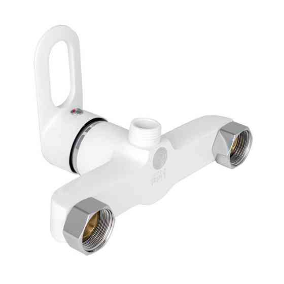 Змішувач для душу Lidz Latwa 010 білий/хром Київ