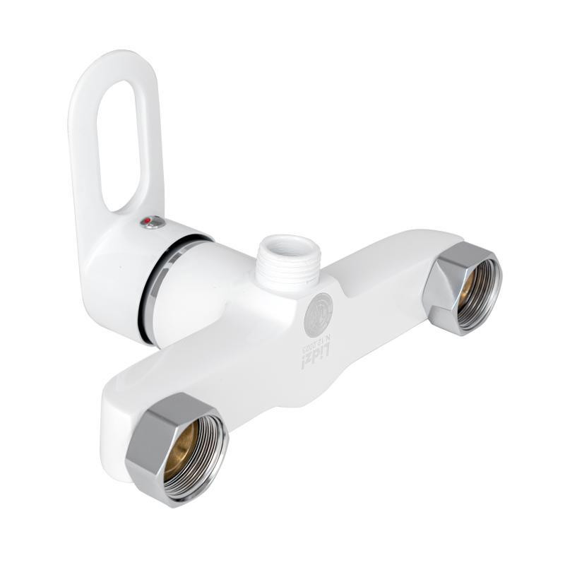 Змішувач для душу Lidz Latwa 010 білий/хром Київ - фото 3