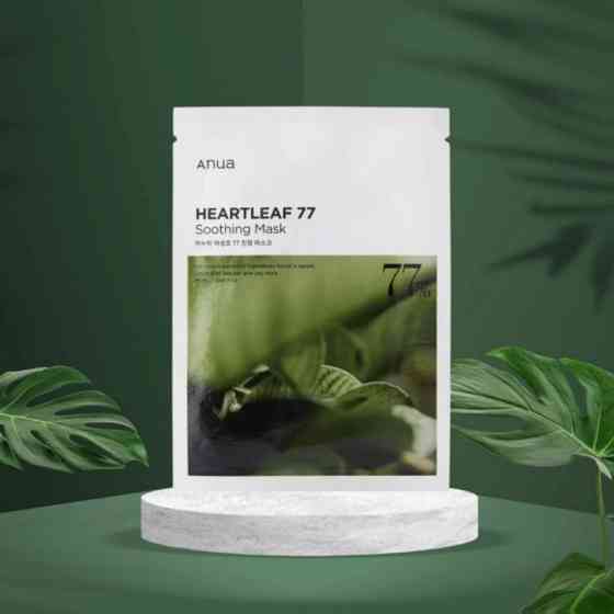 Увлажняющая и успокаивающая тканевая маска с экстрактом хауттюйнии Heartleaf 77% Soothing Sheet Mask Anua 25 мл Киев