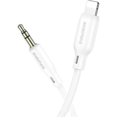 Кабель мультимедійний Lightning to 3.5mm M 1.0m BL18 white BOROFONE (6941991101052) Вінниця - фото 1