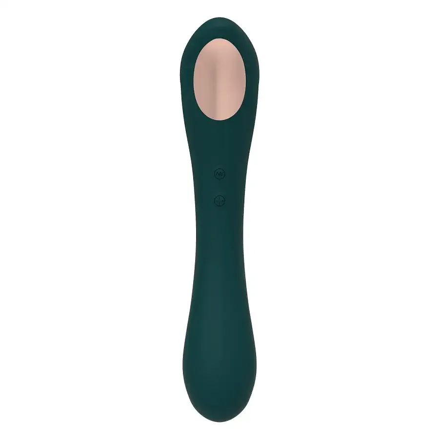 Вібратор та вакуумний кліторальний стимулятор 2-в-1 Alive Quiver Teal оновлена ​​модель Львів - фото 3