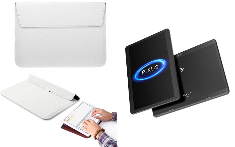 Чохол-конверт VitoCase для Pixus Ride 3G 9.6, Ride 4G Pro 9.6, з функцією підставки для планшета Білий Київ - фото 1