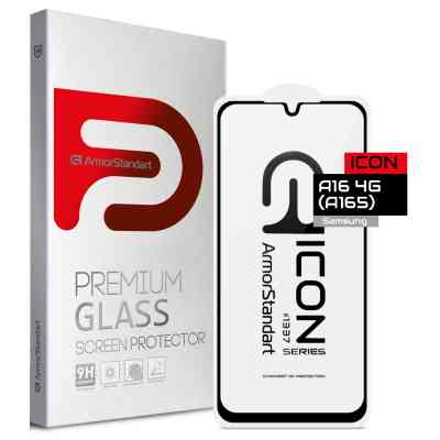 Стекло защитное Armorstandart Icon Samsung A16 4G (A165) Black (ARM80168) Винница