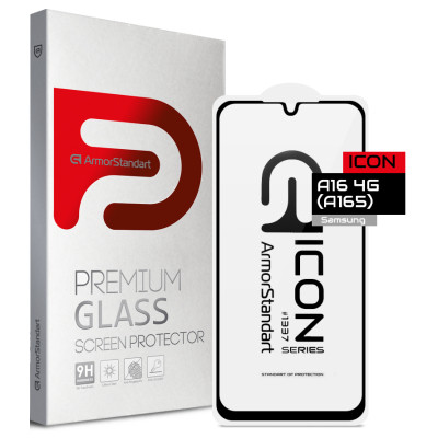 Скло захисне Armorstandart Icon Samsung A16 4G (A165) Black (ARM80168) Вінниця - фото 1