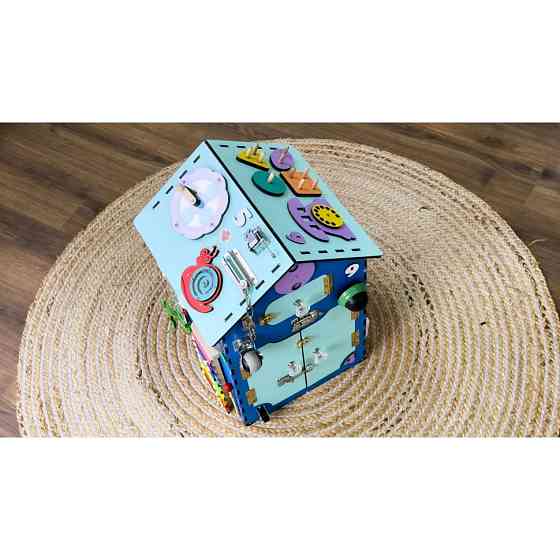 Розвиваюча іграшка Бізікуб "Будинок" TG200222 блакитний, 55х30х30 см Вінниця