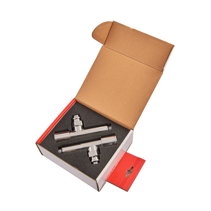Комплект кранів для рушникосушки кутовий Koer KR.SET.533 - M1/2''xM1/2'' подовжений, хромований (KR5842)   ( 22297 ) Харьков - изображение 6