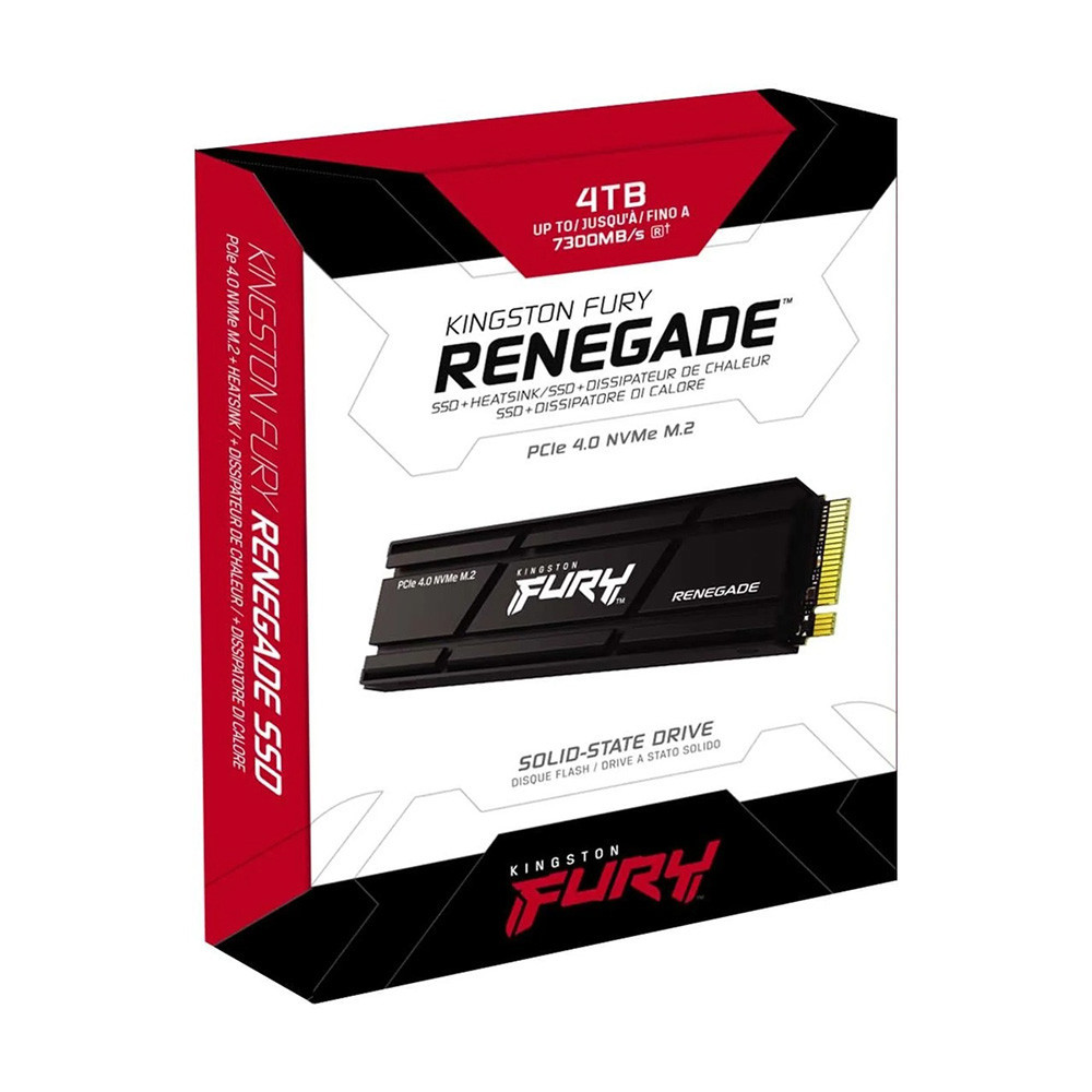 SSD диск накопичувач M.2 Kingston FURY Renegade with Heatsink 4TB 2280 NVMe PCIe Gen 4.0 x4 3D TLC NAND SFYRDK / 4000G Одеса - фото 2