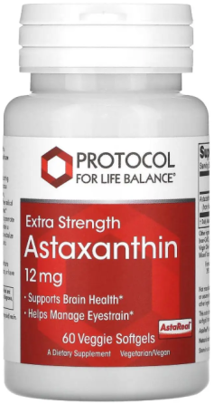 Астаксантин Protocol for Life Balance Astaxanthin 12 мг 60 гел капс Киев
