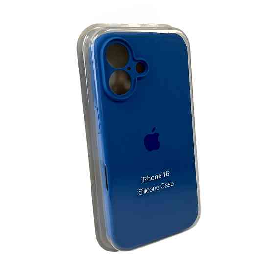 Чохол для смартфона Silicone Full Case AA Camera Protect for Apple iPhone 16 3,Royal Blue Киев