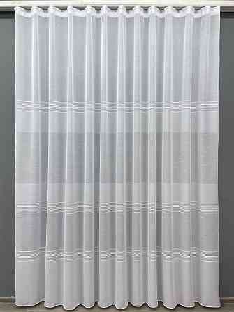 Тюль VR-Textil 1430т Кружево Лен Белый 300х270 см (42-0255) Киев