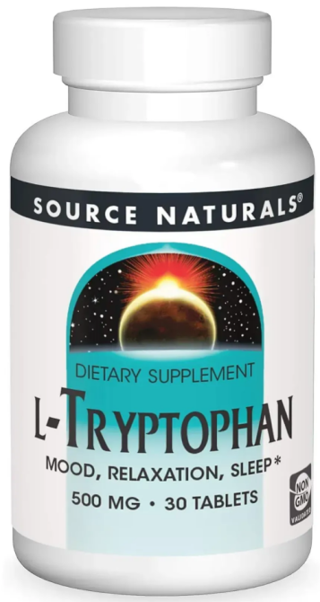 Триптофан 500 мг Source Naturals L-Tryptophan 30 таб Киев - изображение 1