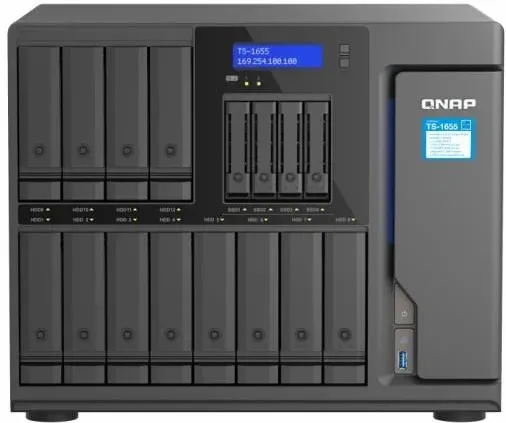 Сервер Сервер QNAP TS-1655-8G 16-Bay, 8 rdzeniowyIntel Atom C5125 2,8 GHz, 8GB UDIMM DDR4, 2x2,5 GbE LAN, USB 3.2x4, PCIe 3x Gen3 Київ - фото 1