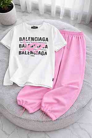 Стильний жіночий, зручний костюм двонитка пеньє + кулір Барбі, 44 Одеса