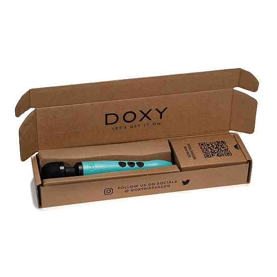 Вібромасажер DOXY3 USB-C Massager TURQUOISE Sex Aura Київ