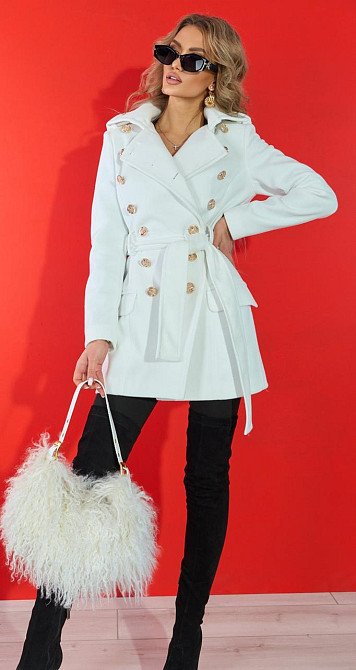 Кашемірове пальто-бушлат Київ - фото 4