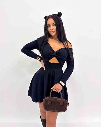 Жіноча елегантна вечірня міні-сукня трикотаж масло Одеса