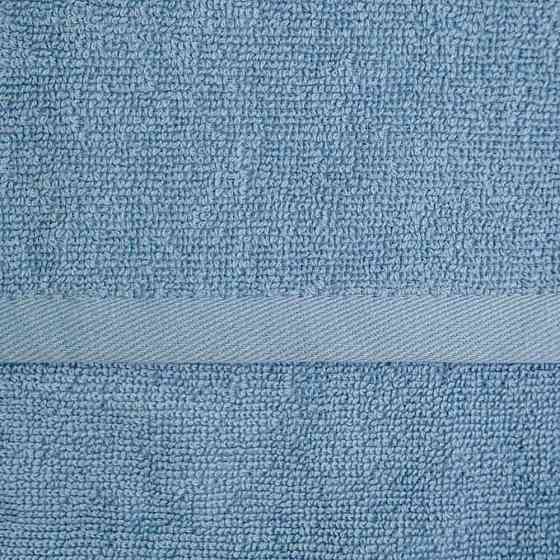 Махровое полотенце для ног с прямоугольником GM Textile 50х70см 380г/м2 (Голубой) Сумы