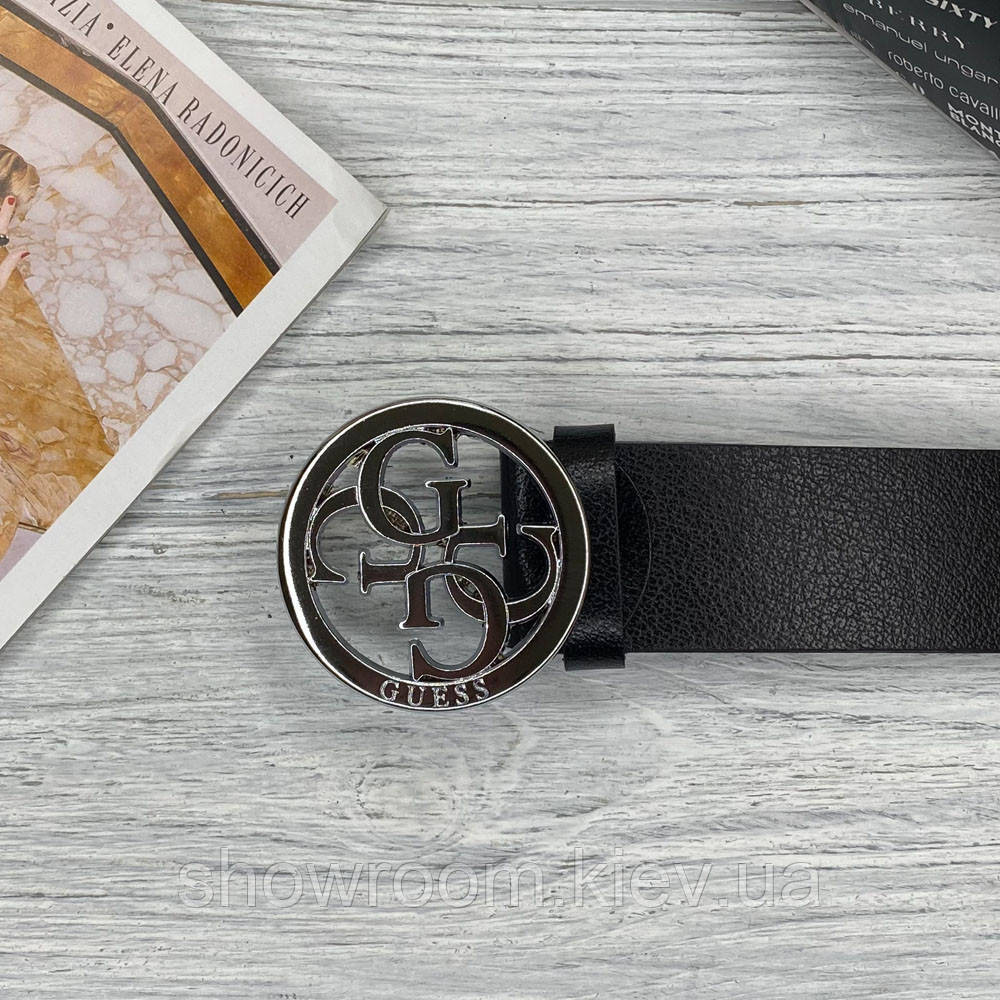 Женский кожаный ремень (4001) silver 3 см Киев - изображение 2