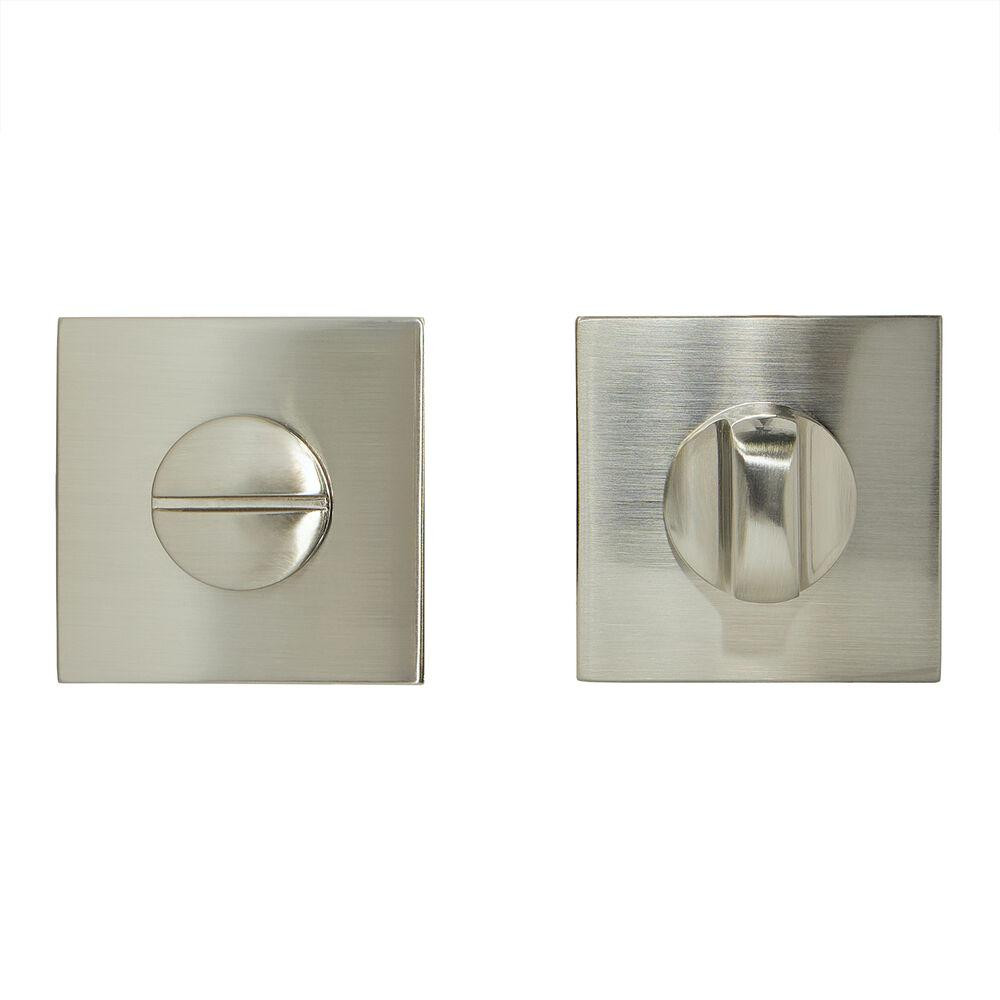 Сантехнічний фіксатор Gavrohe A3-WC SN/CP  (накладка на двері санвузла з поворотником) матовий нікель Київ - фото 1