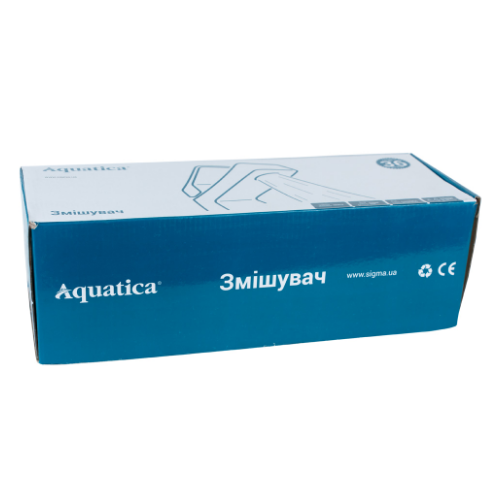 Змішувач KN d40мм для ванної гусак прямий 350мм дивертор вбудований картрідж Aquatica Житомир - изображение 3