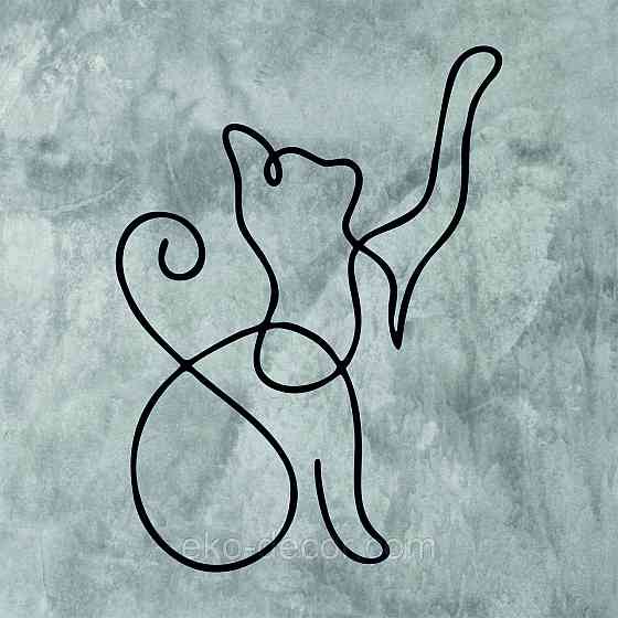 Декоративное настенное 3D Панно «Кот» Декор на стену с объемом Киев