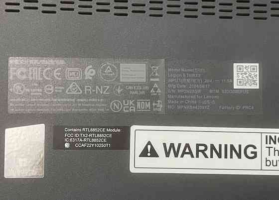 Ноутбук Lenovo Legion 5 16IRX9 ( 83DG00EFUS) 32Gb / 2TB. Київ